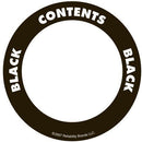 OilSafe Black ID Label, Outdoor Paper, 2" Circle - 280501 - RelaWorks