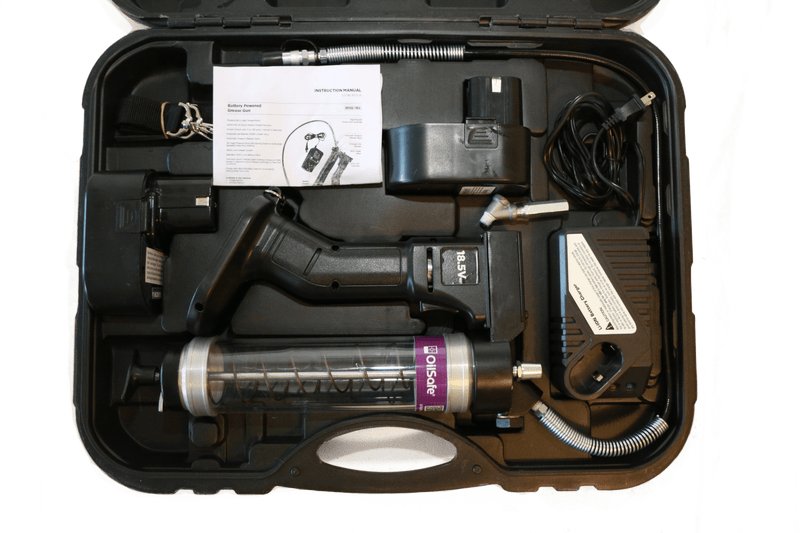 COLOR-CODED BATTERY-OPERATED GREASE GUNS