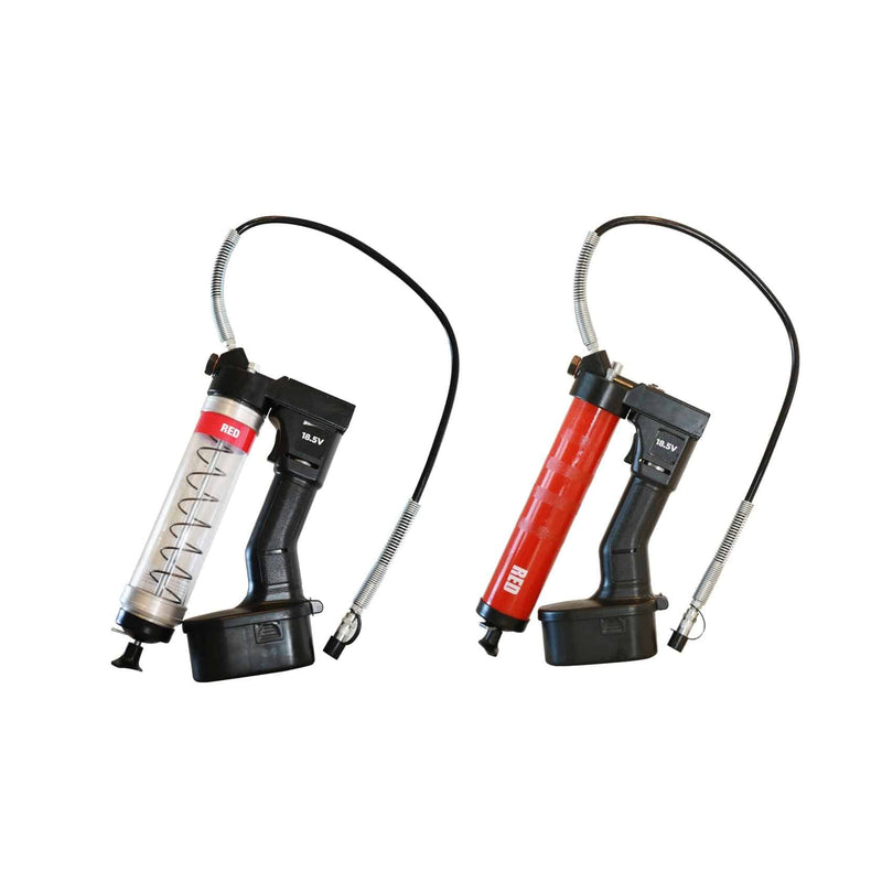 COLOR-CODED BATTERY-OPERATED GREASE GUNS