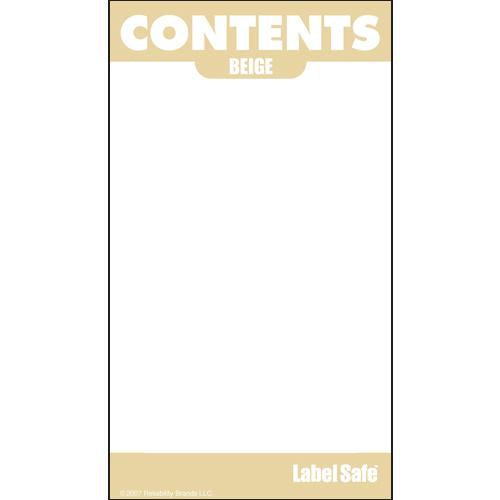 OilSafe Beige ID Label, Outdoor Paper, 2"x3.5" - 280000 - RelaWorks