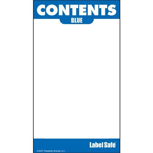 OilSafe Blue ID Label, Outdoor Paper, 2" x 3.5" - 280002 - RelaWorks