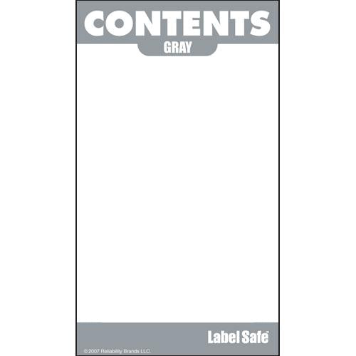 OilSafe Gray ID Label, Outdoor Paper, 2" x 3.5" - 280004 - RelaWorks