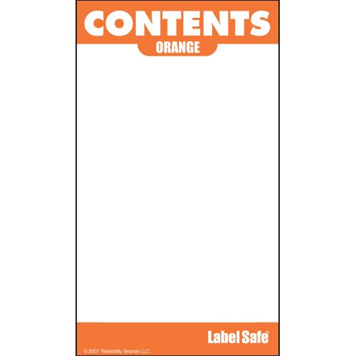 OilSafe Orange ID Label, Outdoor Paper, 2" x 3.5" - 280006 - RelaWorks