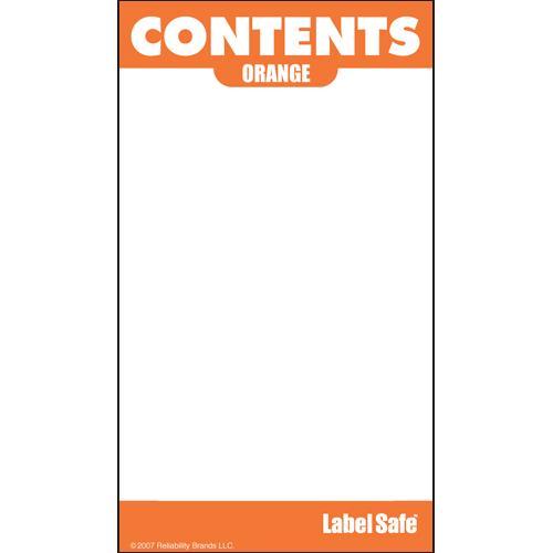 OilSafe Orange ID Label, Outdoor Paper, 2" x 3.5" - 280006 - RelaWorks