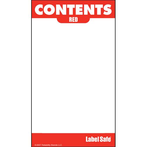 OilSafe Red ID Label, Outdoor Paper, 2" x 3.5" - 280008 - RelaWorks