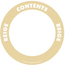 OilSafe Beige ID Label, Outdoor Paper, 2" Circle - 280500 - RelaWorks