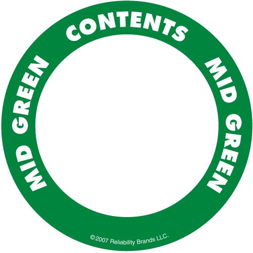 OilSafe Mid Green ID Label, Outdoor Paper, 2" Circle - 280505 - RelaWorks