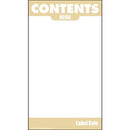OilSafe Beige ID Label, Adhesive Paper, 2"x3.5" 282100 - RelaWorks