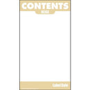 OilSafe Beige ID Label, Adhesive Paper, 2" x 3.5" - 282100 - RelaWorks