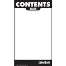 OilSafe Black ID Label, Adhesive Paper, 2" x 3.5" - 282101 - RelaWorks