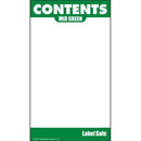 OilSafe Mid Green ID Label, Adhesive Paper, 2" x 3.5" - 282105 - RelaWorks