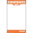 OilSafe Orange ID Label, Adhesive Paper, 2" x 3.5" - 282106 - RelaWorks