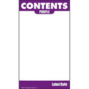 OilSafe Purple ID Label, Adhesive Paper, 2" x 3.5" - 282107