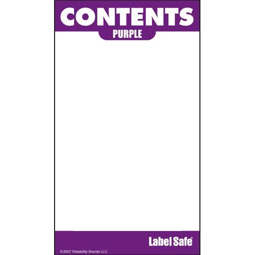 OilSafe Purple ID Label, Adhesive Paper, 2" x 3.5" - 282107
