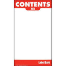 OilSafe Red ID Label, Adhesive Paper, 2" x 3.5" - 282108 - RelaWorks