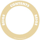 OilSafe Beige ID Label, Outdoor Paper, 2" Circle - 280500 - RelaWorks