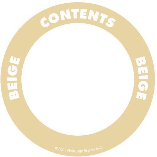 OilSafe Beige ID Label, Adhesive Paper, 2" Circle - 282200 - RelaWorks