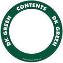 OilSafe Dark Green ID Label, Outdoor Paper, 2" Circle - 280503 - RelaWorks