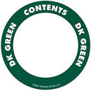 OilSafe Dark Green ID Label, Adhesive Paper, 2" Circle - 282203 - RelaWorks