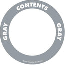 OilSafe Gray ID Label, Outdoor Paper, 2" Circle - 280504 - RelaWorks
