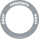 OilSafe Gray ID Label, Outdoor Paper, 2" Circle - 280504 - RelaWorks