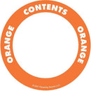 OilSafe Orange ID Label, Adhesive Paper, 2" Circle - 282206 - RelaWorks