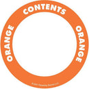 OilSafe Orange ID Label, Adhesive Paper, 2" Circle - 282206 - RelaWorks