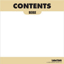 OilSafe Beige ID Label, Adhesive Paper, 3.25"x3.25" 282300 - RelaWorks