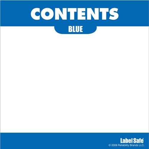 OilSafe Blue ID Label, Adhesive Paper, 3.25" x 3.25" - 282302 - RelaWorks