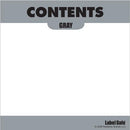 OilSafe Gray ID Label, Outdoor Paper, 3.25" x 3.25" - 280304 - RelaWorks