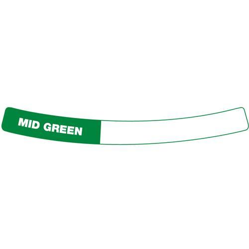 OilSafe Mid Green Drum Container ID Ring Label, Adhesive Paper 282405 - RelaWorks