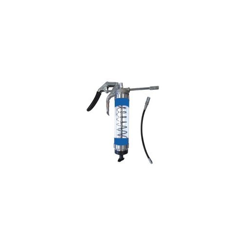 OilSafe Blue Pistol Grip-Clear Body Grease Gun - 330802 - RelaWorks