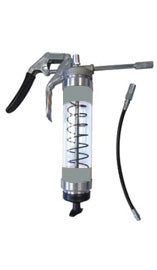 OilSafe Gray Pistol Grip-Clear Body Grease Gun - 330804 - RelaWorks