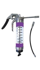 OilSafe Purple Pistol Grip-Clear Body Grease Gun - 330807 - RelaWorks