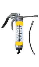 OilSafe Yellow Pistol Grip-Clear Body Grease Gun - 330809 - RelaWorks