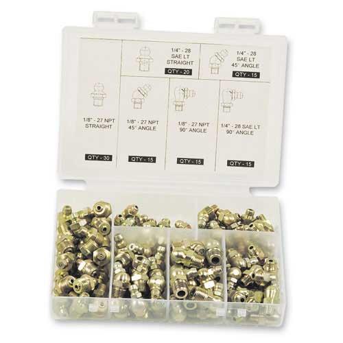 OilSafe Grease Fitting Kit Metric Assorted - 340100 - RelaWorks