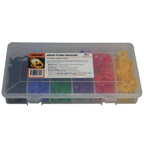 OilSafe Grease Fitting Protector Kit 13/32" 6 Color - 900932 - RelaWorks