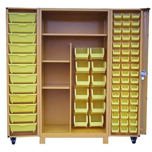 OilSafe Storage Cabinet Large 24 Small Bins & 12 Medium Bins - 930010