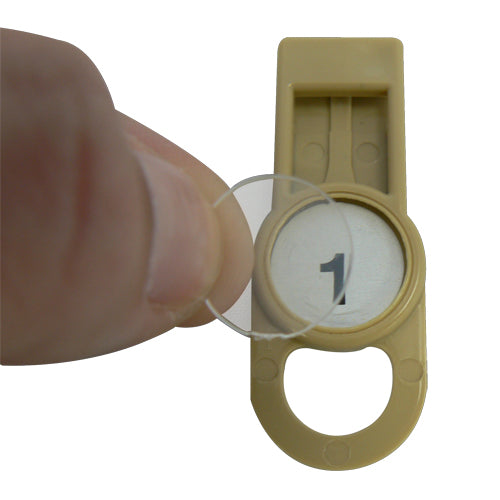 OilSafe Beige Fill Point ID Washer Tab - 205500 - RelaWorks