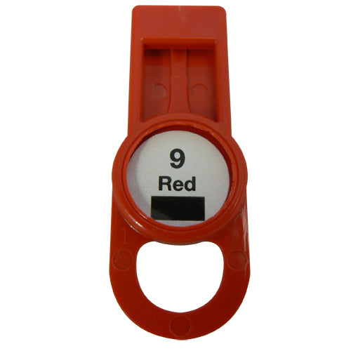 OilSafe Red Fill Point ID Washer Tab - 205508 - RelaWorks