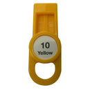 OilSafe Yellow Fill Point ID Washer Tab - 205509 - RelaWorks