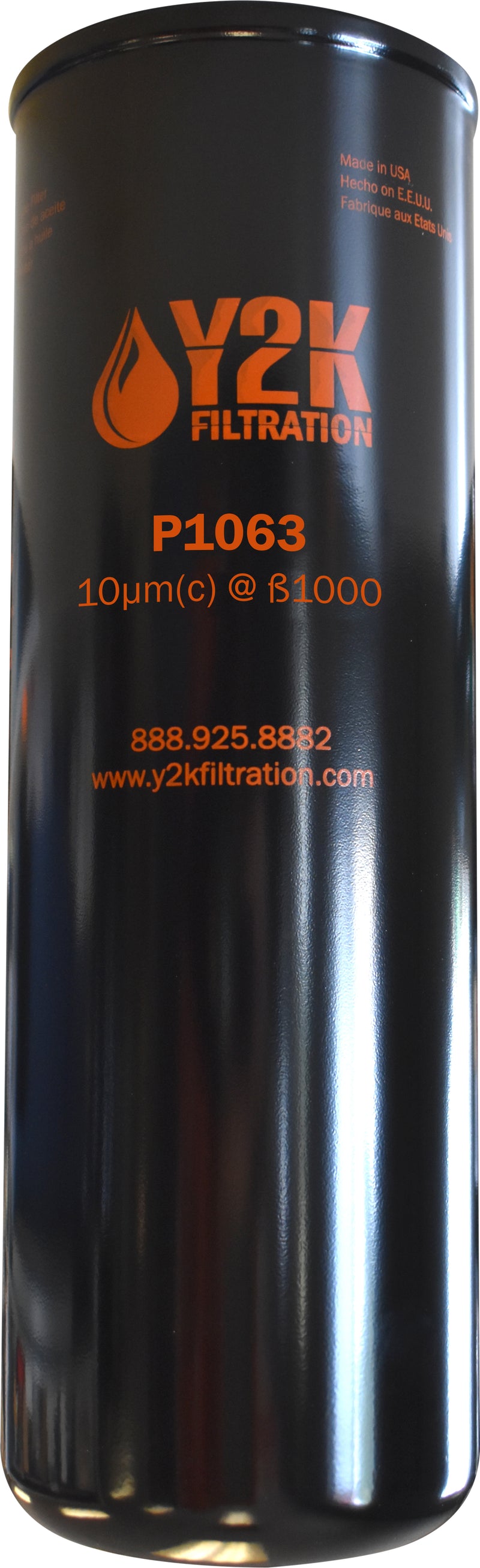 Y2K Filtration D Series Replacement Filter Element, 10UM (Box of 4)
